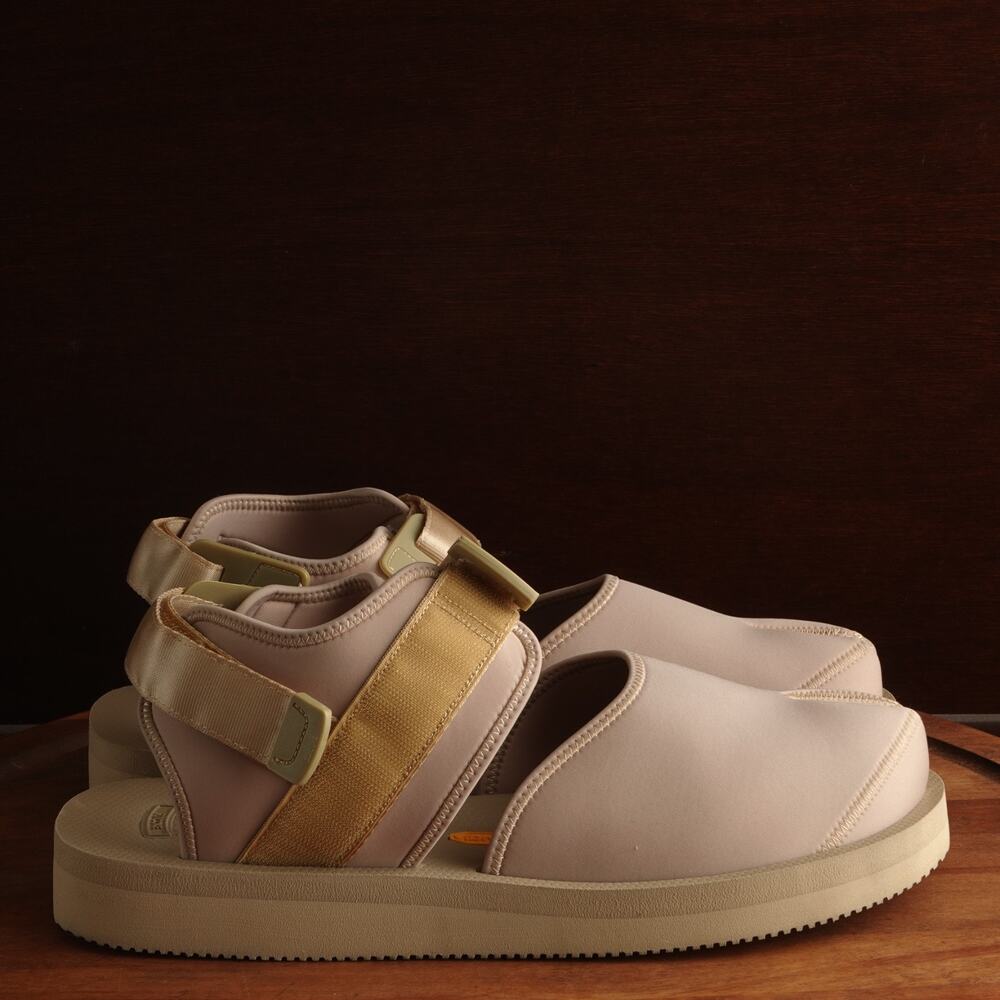 Suicoke Sandals Mens Size 12 Beige BITA-V Sport Split Toe Vibram Casual Shoes